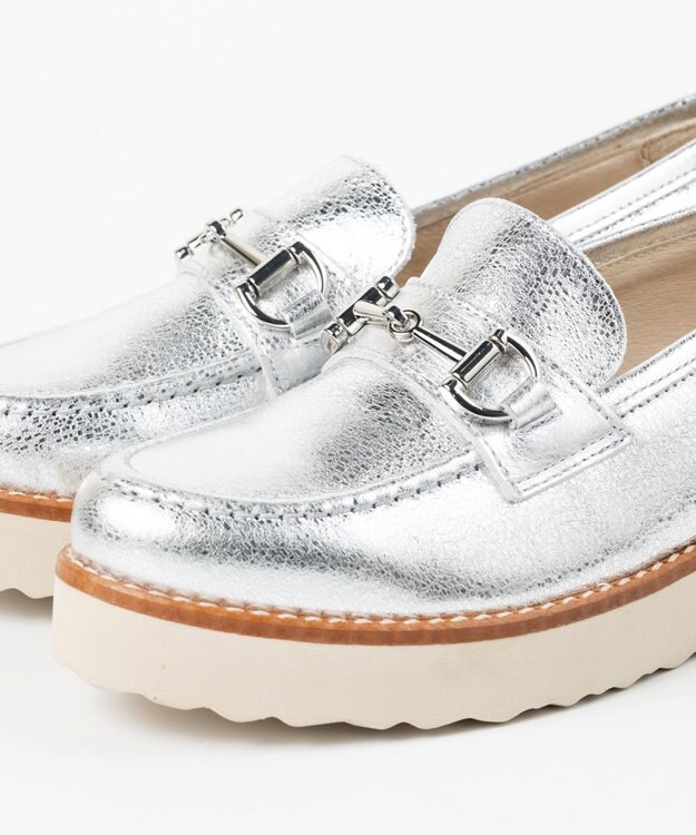 BONTRE 【BONTRE/ボントレ】厚底ビットローファー シルバー