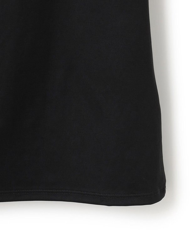 ICB L 【接触冷感・UVケア・速乾・洗える】カップ付きサテンキャミソール ブラック系