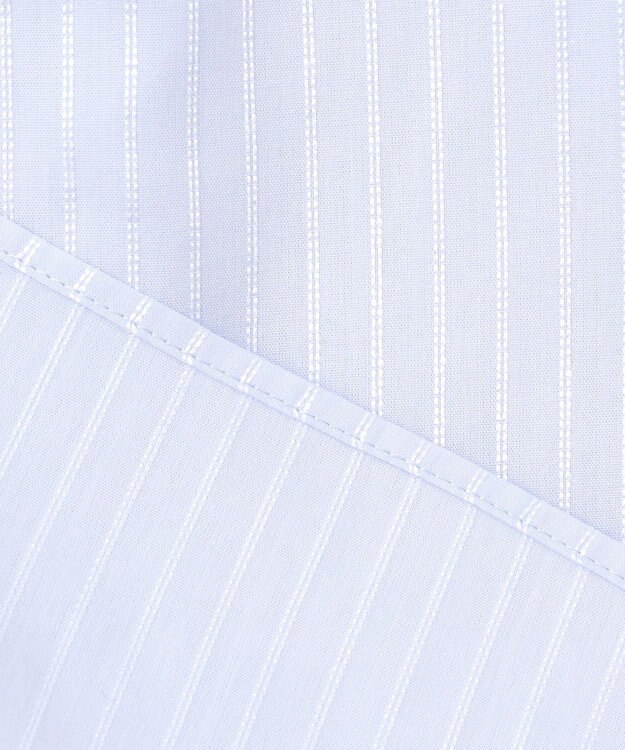 J.PRESS LADIES L 【洗える】RITZ ドビーストライプ ボウタイ ブラウス サックスブルー系1