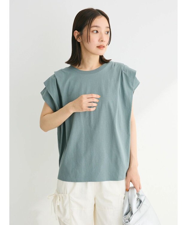 Green Parks ・ＳＵＧＡＲ　ＳＰＯＯＮ【ＣＯＯＬ】ショルダータックＴＥＥ Green