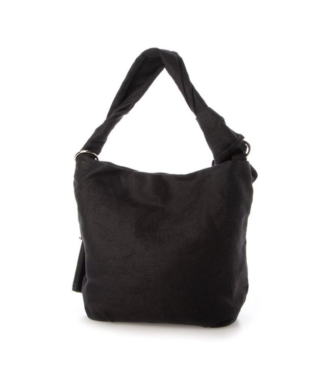 LA BAGAGERIE サイドノット リネンショルダー Mサイズ ブラック