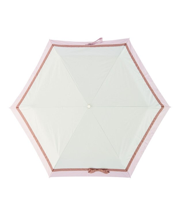 MOONBAT estaa 晴雨兼用 折りたたみ傘 グログランテープリボン 日傘 遮光 遮熱 UV ホワイト