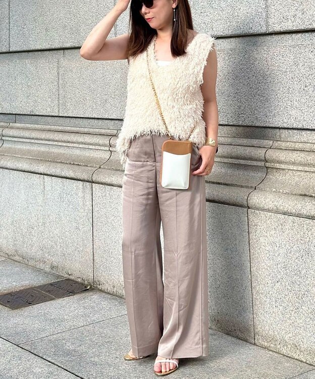 LA BAGAGERIE 【インスタグラマー Chiyoさん×LA BAGAGERIE】チェーンスマホショルダー チョコ