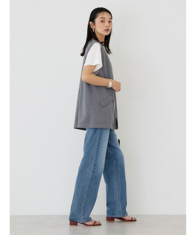 AMERICAN HOLIC Ｖネックジレ Gray Mixture