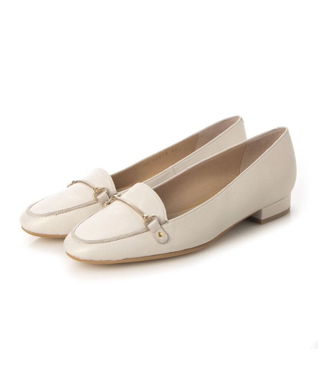 Riz raffinee <Riz raffinee>ビット付きラウンドローファー アイボリー