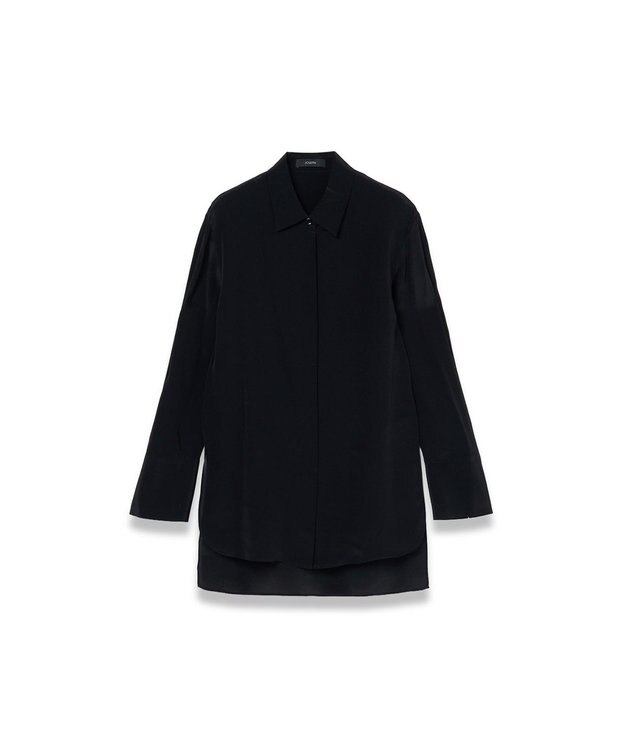 JOSEPH 【WEB＆OUTLET限定】CDC ブレンド シャツカラーブラウス Black