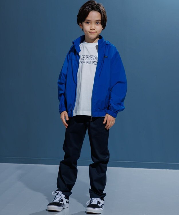 J.PRESS KIDS 【撥水】【100-130㎝】バックロゴ ポケッタブル ブルゾン ブルー系