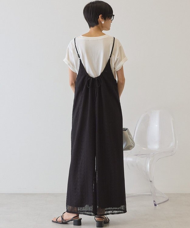 AMERICAN HOLIC 【先行予約】レースキャミサロペット Black