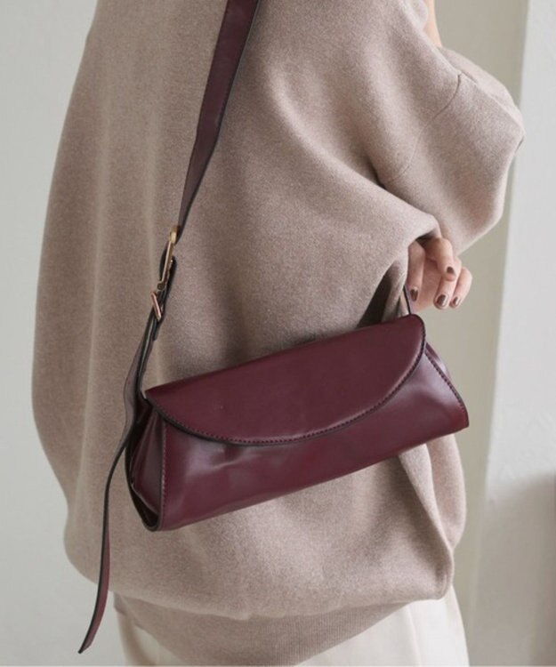 WEGO 【ANGIE VINTAGE】ロールショルダーBAG ワイン