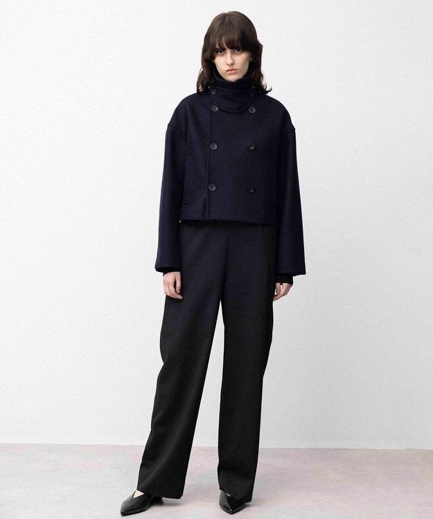 NAVE 【Nave】ダブルメルトン ショートPコート ネイビー系