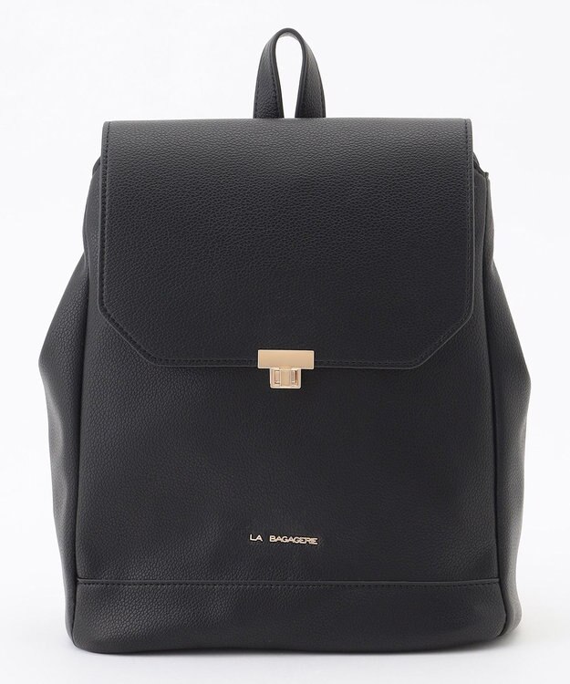 LA BAGAGERIE フロント金具デイリーリュック ブラック