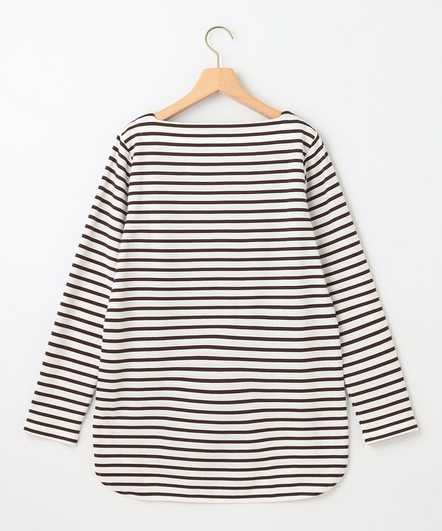 組曲 スクエアネックテール ロングＴシャツ ダークブラウン系1