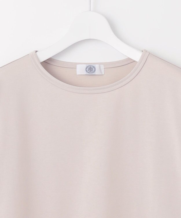 J.PRESS LADIES L 【吸水速乾】ベーシックジャージー カットソー ライトグレー系