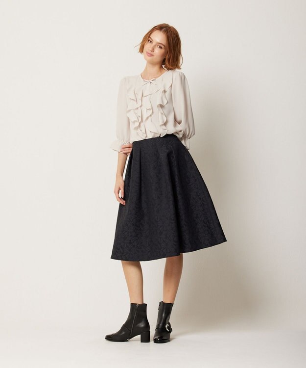 TOCCA 【消臭・洗える】PROMISE RIBBON FRILL ブラウス ベージュ系