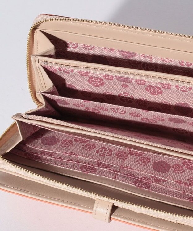 CLATHAS ブラン ラウンドファスナー長財布 ピンク