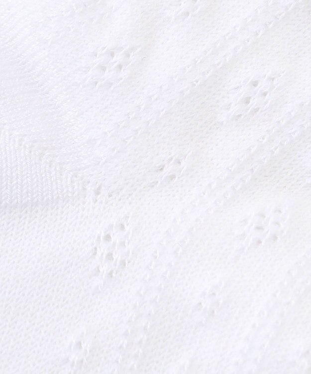 組曲 KIDS 【16-24㎝】レース付シルケット ショートソックス オフホワイト