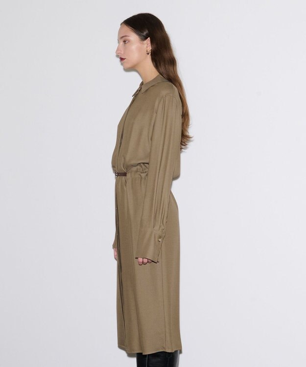 JOSEPH ビスコースツイル　シャツドレス Hickory