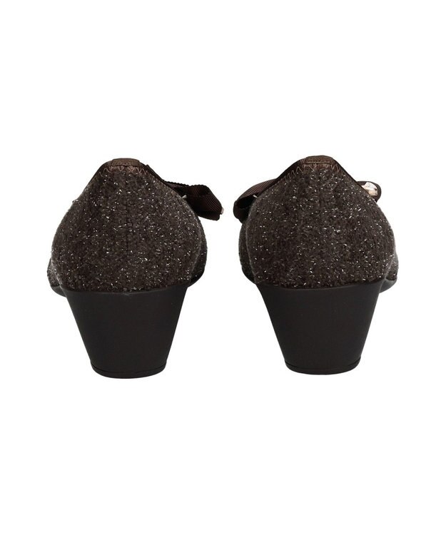 Bridget Birkin ＜3E＞【Bridget Birkin Walk】コーナーパーツリボンウォーキングパンプス ブラウン雑材