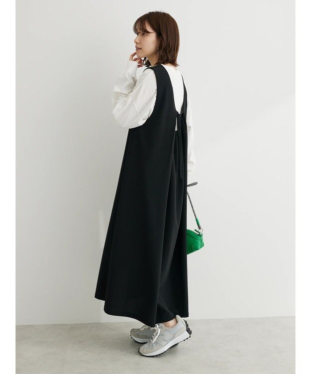 Green Parks ・ＲＡＹ　ＣＡＳＳＩＮ　Ｖネックジャンスカ Black