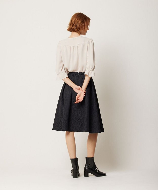 TOCCA 【消臭・洗える】PROMISE RIBBON FRILL ブラウス ベージュ系