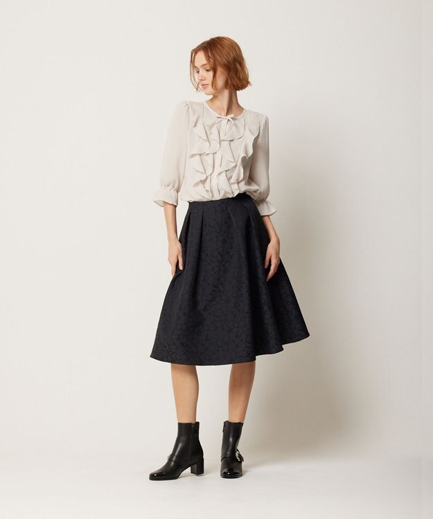 TOCCA 【消臭・洗える】PROMISE RIBBON FRILL ブラウス ベージュ系