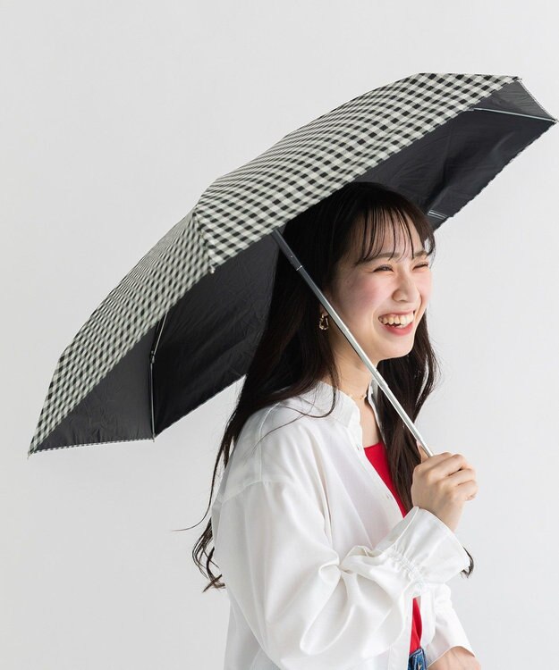 earth music&ecology earth×Wpc.コンパクト日傘 Gingham Check