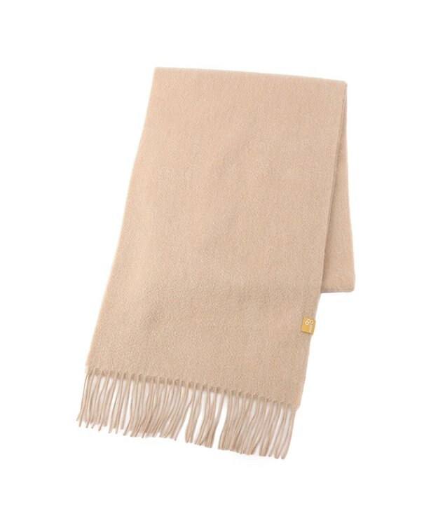 MOONBAT WEB限定【洗える】ミエル (miel) カシミヤ100％ プレーンマフラー ベージュ