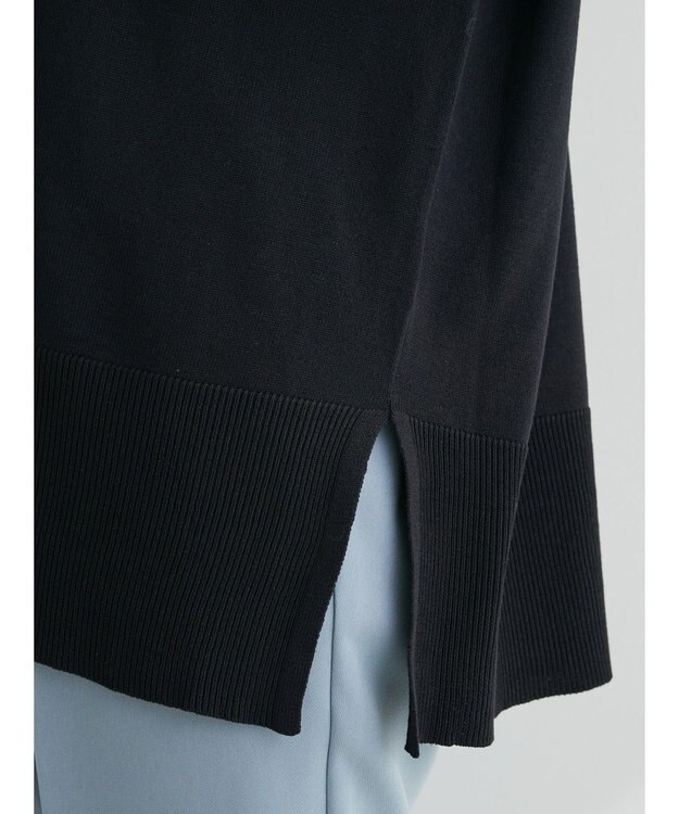 Green Parks 洗える　ミドル丈カーディガン Black