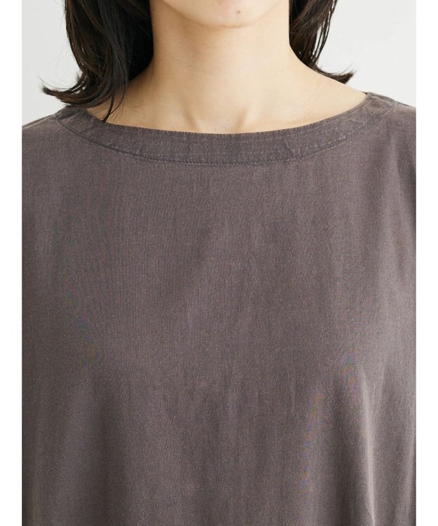 Green Parks Ｉ　ピグメント５分袖チュニック Charcoal Gray