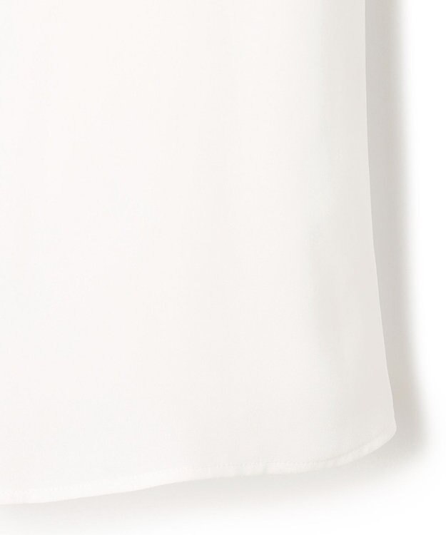 23区 S 【洗える】シルキーデシン タックディテール カットソー ホワイト系