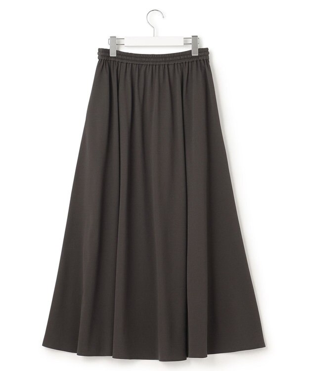 23区 【洗える】ライトピケジャージー フレアスカート グレー系