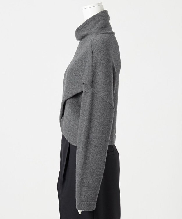 23区 【エステータ】クロスデザイン ニット グレー系