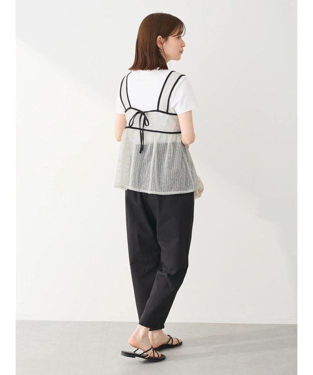 Green Parks シアーラメキャミビスチェ Ecru