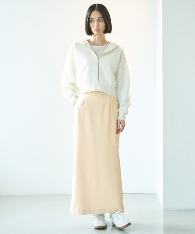 UNFILO L Iラインスカート ベージュ