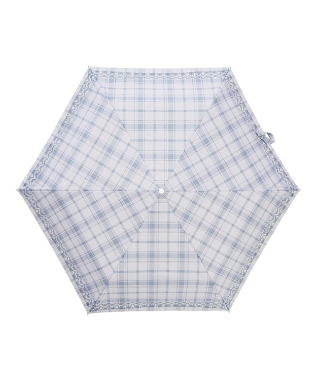 MOONBAT estaa 晴雨兼用 折りたたみ傘 チェック 日傘 遮光 遮熱 UV ライトグレー