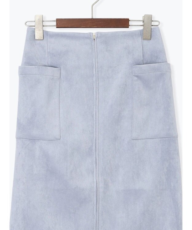 Te chichi ボンディングスエードタイトスカート ブルー