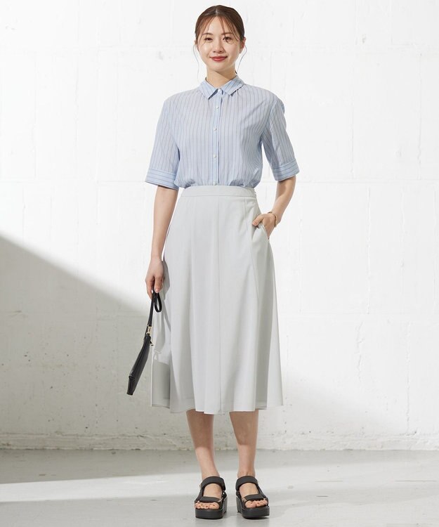 J.PRESS LADIES 【WEB限定カラーあり・セットアイテム・撥水加工・A4サイズ収納可】ポーチ付き PRINTED トート バッグ ブラウン系