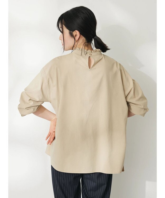 CRAFT STANDARD BOUTIQUE 衿フリルブラウス Beige
