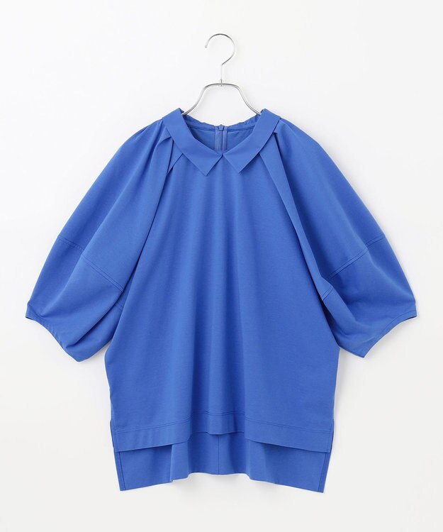 #Newans 【撥水・吸水速乾】コンビネーションベルスリーブカットソー ブルー系