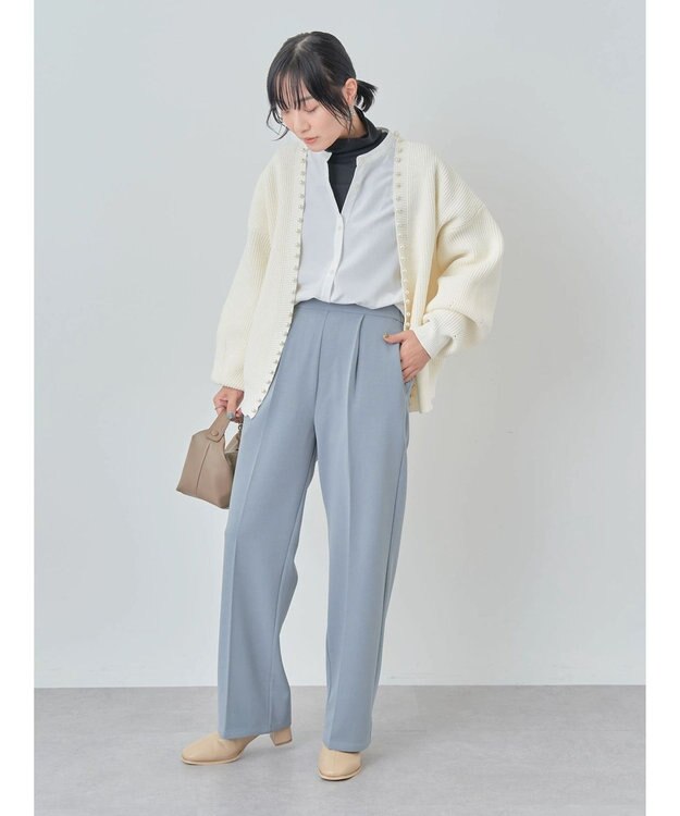 Green Parks ・Ｐｅｔｉｔ　Ｆｌｅｕｒ　タックテーパードパンツ Blue