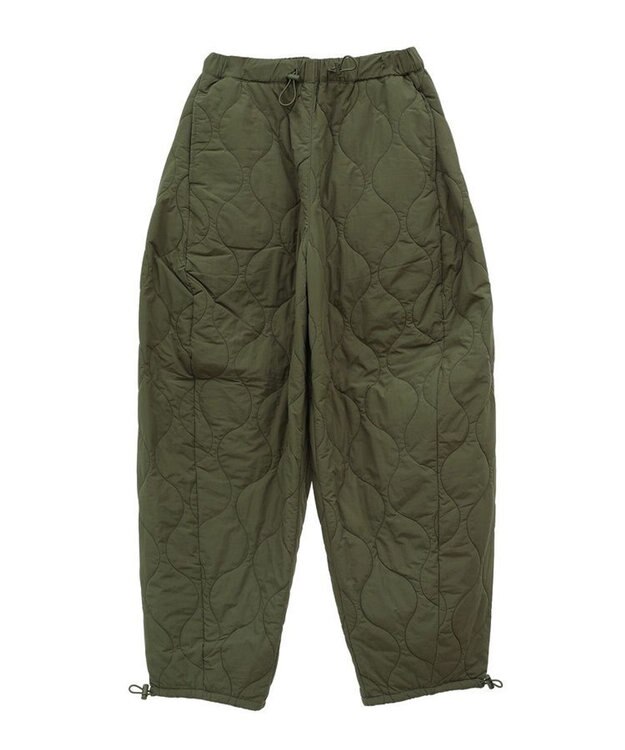 Green Parks キルティングカーブパンツ Khaki