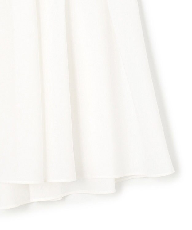 23区 【洗える】ナチュラルコットンベア タフタコンビ タンクトップ ホワイト系