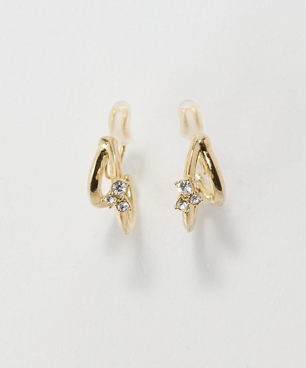 Phoebe 〈痛くないシリーズ/アレルギー対応〉シャイニーダブルフープライトフィットイヤリング　ゴールド ゴールド