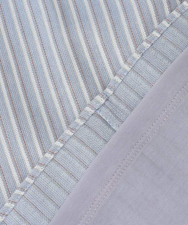 J.PRESS LADIES プロビスストライプ＆チェック カットソー サックスストライプ系