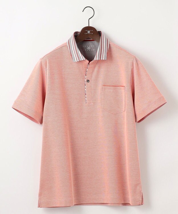 JOSEPH ABBOUD 【キングサイズ・オーガニックコットン使用】ダディ ポロシャツ オレンジ系