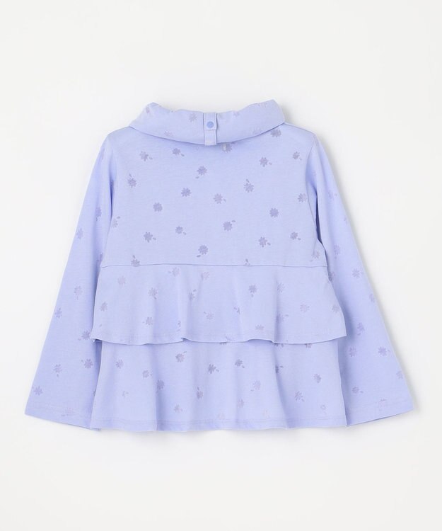 組曲 KIDS 【UVケア】【110-140cm】フラワーオパール パーカー サックスブルー系