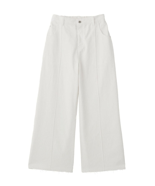 YECCA VECCA 綿麻バギーツイルパンツ Off White