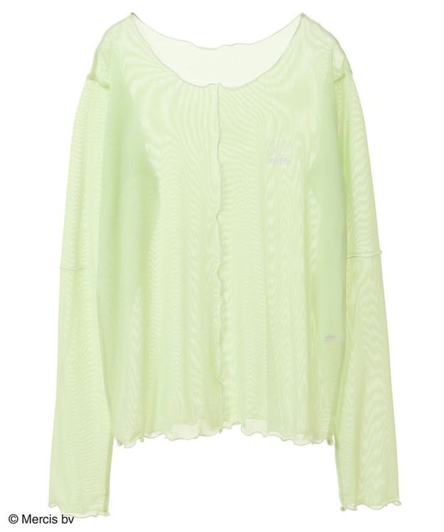 Green Parks Ｍｉｆｆｙ／シアー配色プルオーバー Light Green