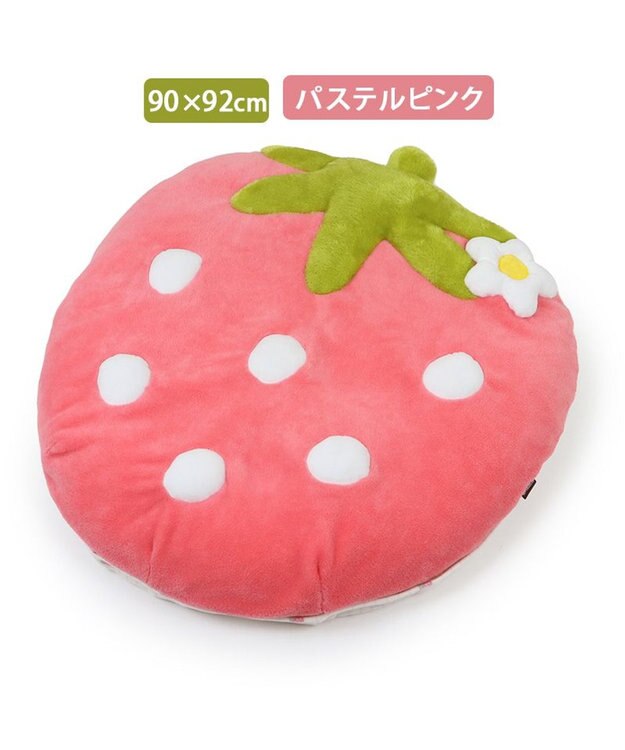 PET PARADISE ネット店限定 ペットパラダイス 春いちご クッションカバー ｌ用 パステルピンク