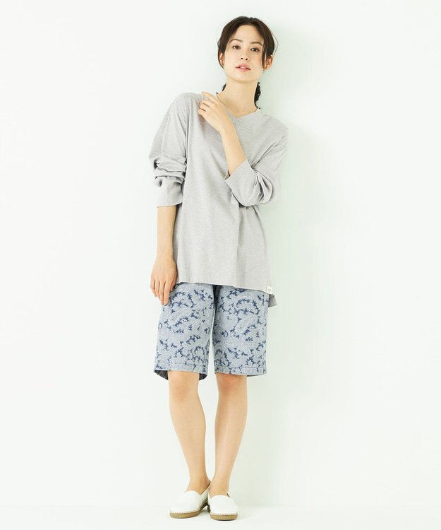 JOSEPH ABBOUD MOUNTAIN 【SPACE】OGアロハペイズリー ハーフパンツ ライトグレー系6